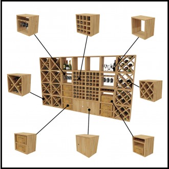 Module Support Verre pour cube 